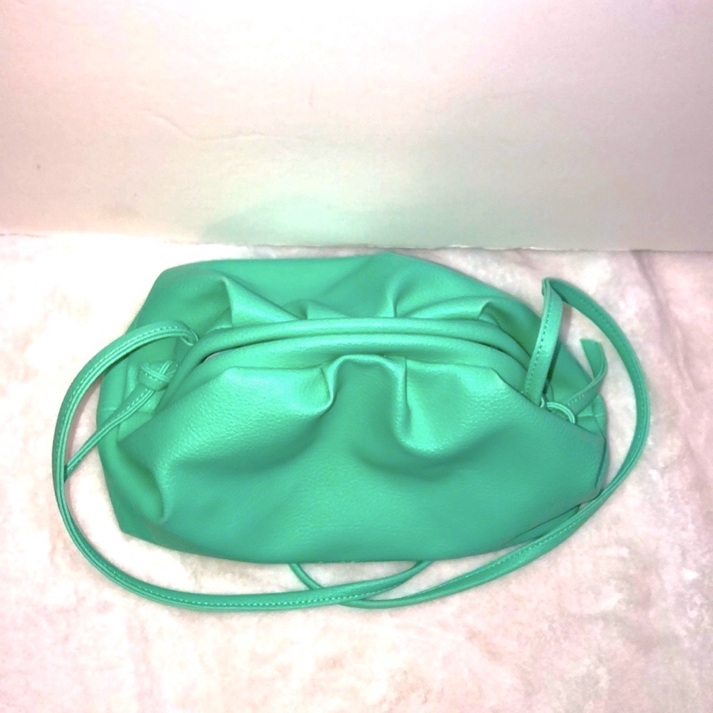 Rare Mint Cloud Dumpling Mini Pouch Crossbody Bag - image 5